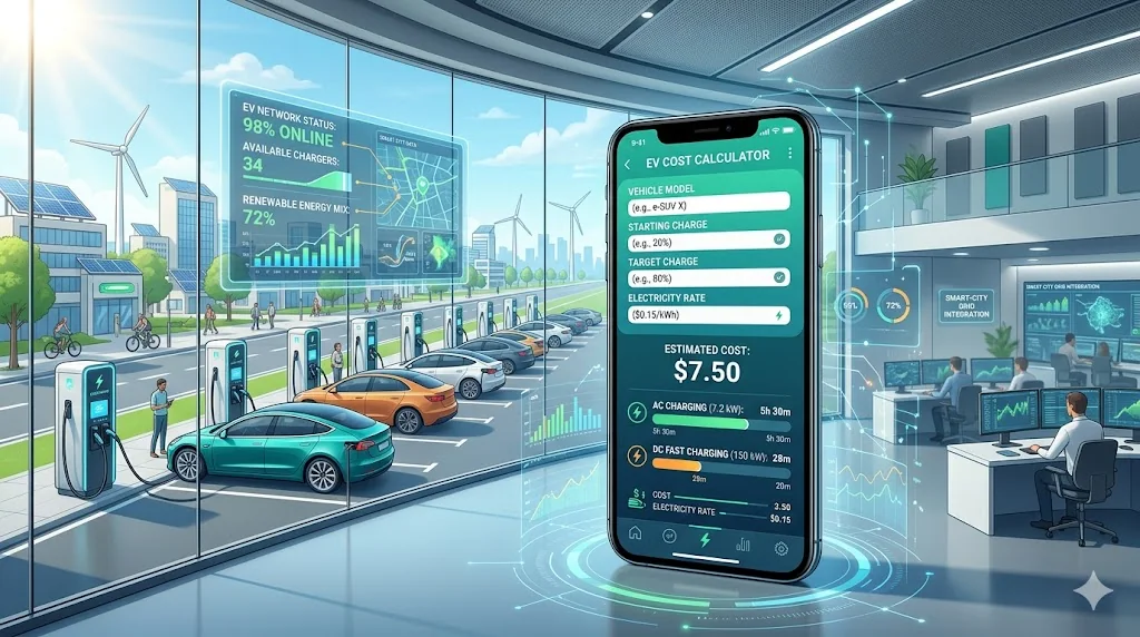 EV charging and charging app