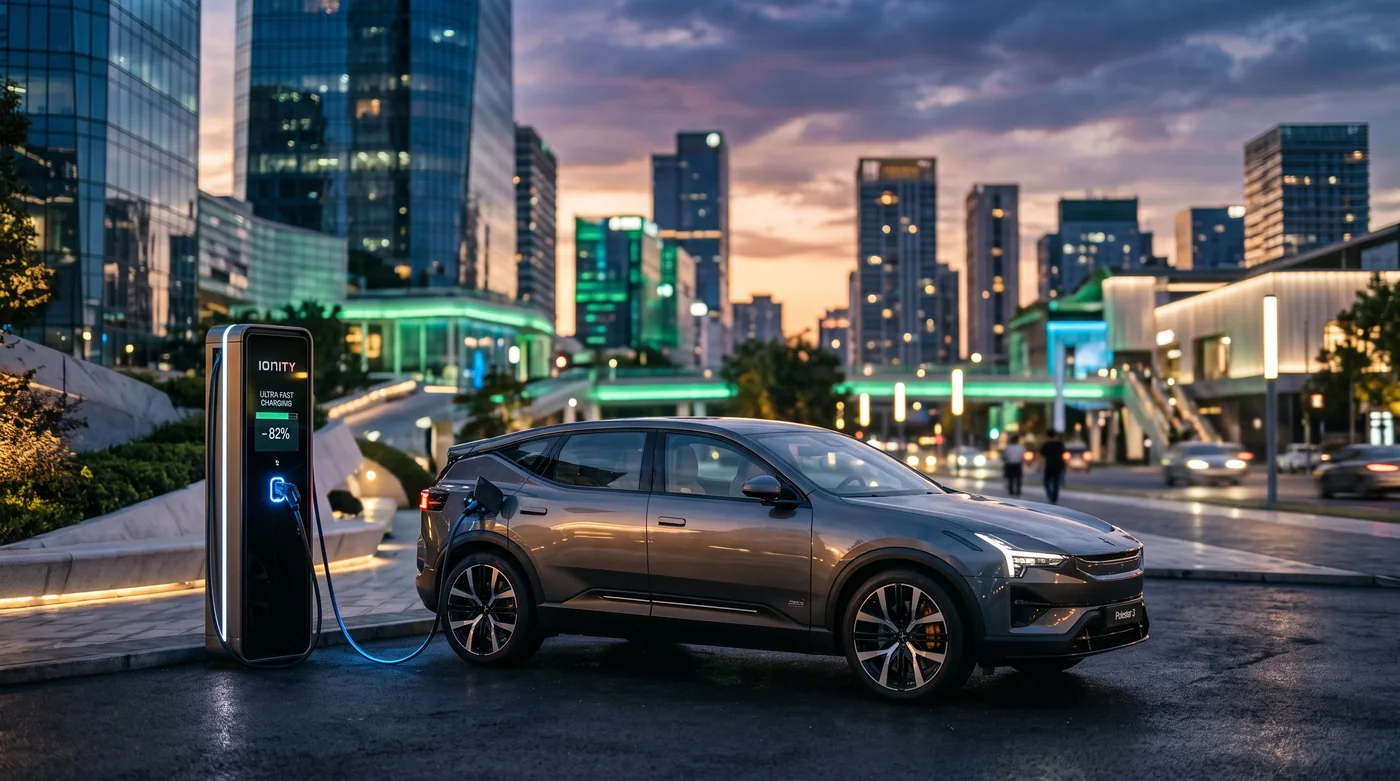 Electric vehicle charging network in a city