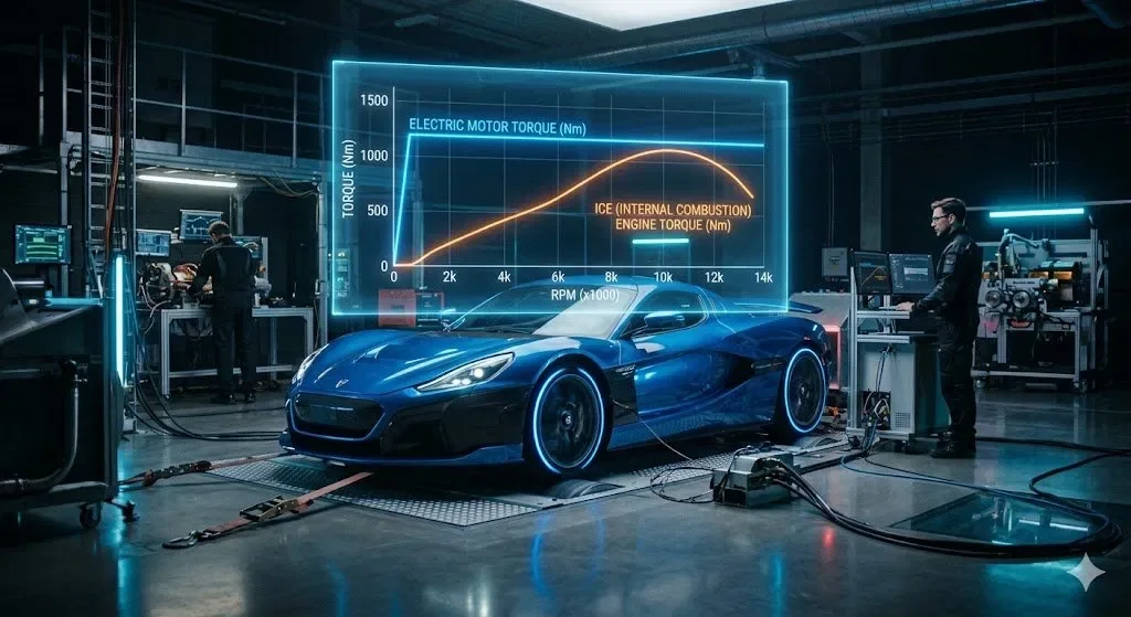 EV motor torque curve